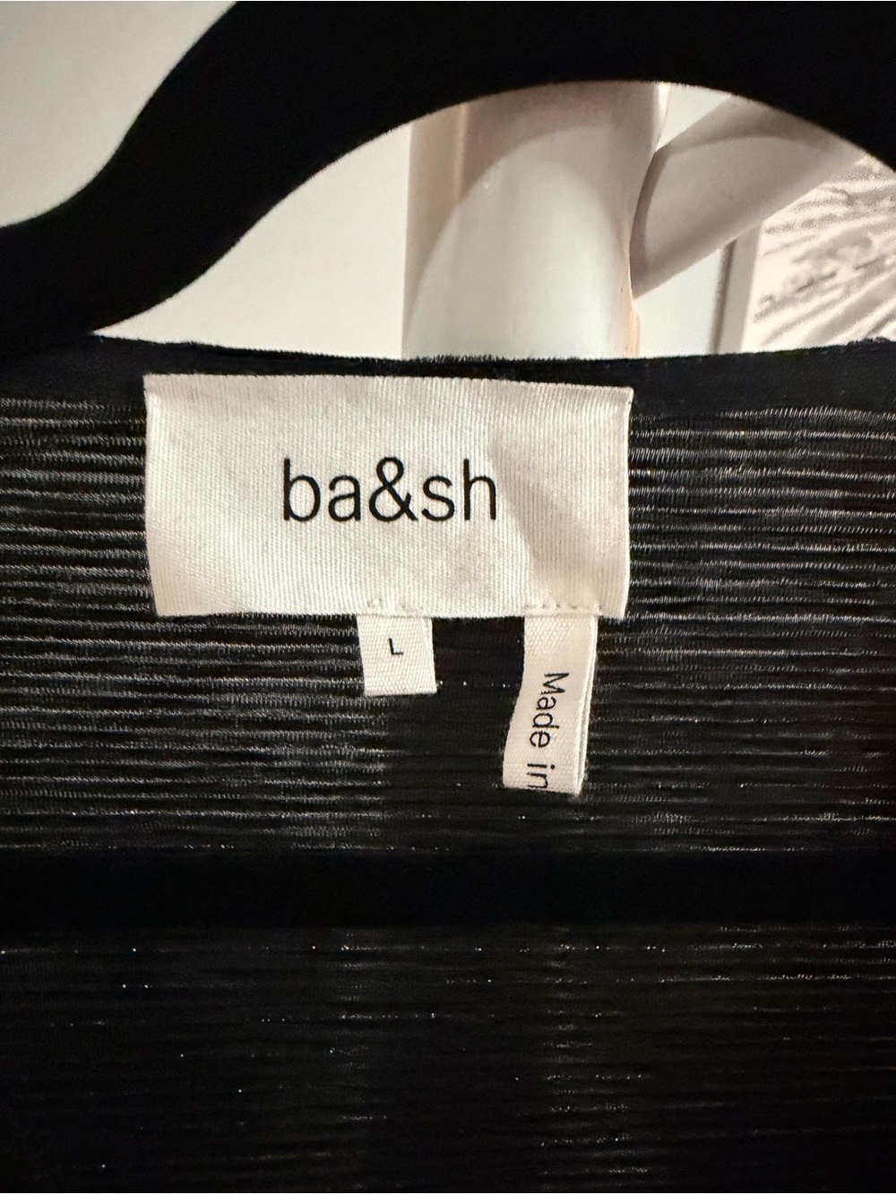 ba&sh Black Sparkle Textured Dress - Picture 2 of 2